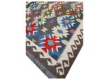 Handmade Afghan Wool Kilim Rug – Colorful Tribal Carpet 203x152cm - Image 5