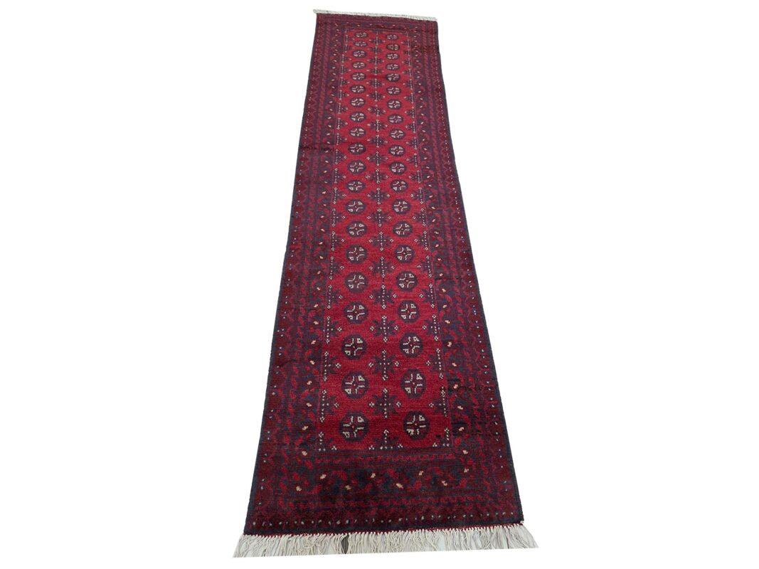 3 Meter Red Afghan Runner Carpet