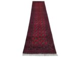 Classic Red Afghan Wool Runner Rug - 290 x 78 CM - Image 3