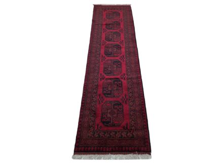 3 Meter Red Afghan Runner Carpet