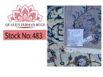 Stunning Pre-loved Persian Hand-knotted Kashan Darbari Carpet 400 X 275cm - Image 6