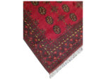 Red Afghan Bukhara Wool Carpet - 192 x 115 CM - Image 4