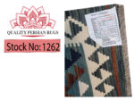 Afghan Handwoven kilim Rug - 142 x 102 cm - Image 6