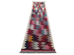 Beautiful Afghan Handwoven kilim Runner Rug - 339 x 80 cm
