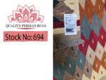 Beautiful Afghan Handwoven kilim Runner Rug - 339 x 80 cm - Image 6