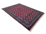 Afghan Kunduz Handmade Wool Red Carpet 244x172cm - Image 4
