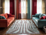 Afghan Modern Kilim Handmade Wool Rug 205x152cm - Image 2