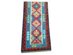 Handmade Afghan Kilim Runner 200x77 cm – Vibrant Tribal Geometric Rug - Image 4