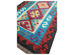 Handmade Afghan Kilim Runner 200x77 cm – Vibrant Tribal Geometric Rug - Image 5