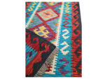 Handmade Afghan Kilim Runner 200x77 cm – Vibrant Tribal Geometric Rug - Image 6