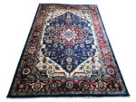 Navy living room rug