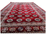 Turkish Red Bukhara Design Living Room Rug Carpet - 290x200cm - Image 5