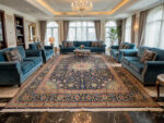 Persian Pre-Loved Hand-knotted Kashan Carpet 377 x 305 CM - Image 2