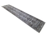 Turkish Machine Made Runner Rug 400x80cm – Modern Grey Carpet - Image 3