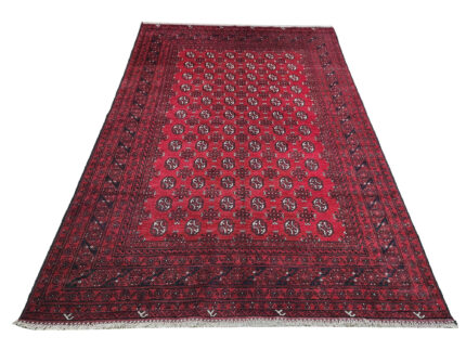 Red Afghan Bukhara Carpet