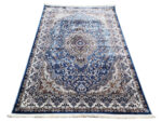 Turkish Machine-Made Carpet – Blue & Beige Persian Style Rug – 230x160cm - Image 3