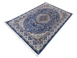 Turkish Machine-Made Carpet – Blue & Beige Persian Style Rug – 230x160cm - Image 4
