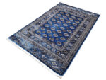 Turkish Machine-Made Carpet – Blue Bukhara Style Rug – 230x160cm - Image 4