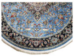 Persian Blue Heriz (Heris) Design Round Machine Made Carpet – 200 x 200 cm - Image 6