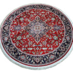 Persian Red Round Carpet