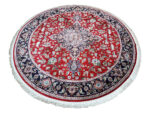 Red Persian Medallion Round Rug 200x200cm - Image 3