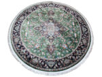 Green Persian Medallion Round Rug 200x200cm - Image 3
