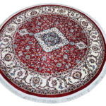Red Kashan Round Carpet