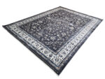 Large Turkish Machine Made Carpet – Grey Floral Design 400x300cm - Image 4