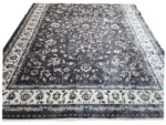Large Turkish Machine Made Carpet – Grey Floral Design 400x300cm - Image 5