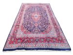 4x3m Navy Persian Hand-knotted Kashan Carpet 380 X 296 cm - Image 3