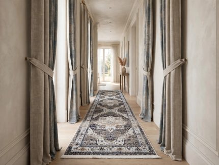 Beige grey Runner Carpet
