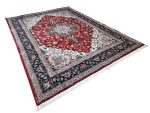 Extra Large Persian Machine-Made Red Heris Carpet – 400x300cm - Image 3