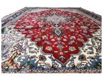 Extra Large Persian Machine-Made Red Heris Carpet – 400x300cm - Image 6