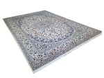 Beautiful Pre-loved Hand-knotted Woolen Nain Carpet - 412 X 293 cm - Image 3