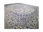 Beautiful Pre-loved Hand-knotted Woolen Nain Carpet - 412 X 293 cm - Image 6