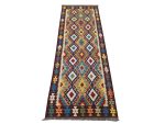 Beautiful Afghan Kilim Hallway Runner Rug - 296 x 83 cm
