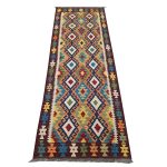 Beautiful Afghan Kilim Hallway Runner Rug - 296 x 83 cm