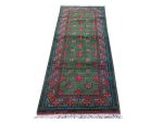 Hand-knotted Afghan Kunduz Wool Runner 245 X 82 cm - Image 2