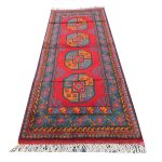 Stunning Hand-knotted Afghan Kunduz Wool Runner 207 x 82 cm
