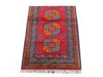 Stunning Hand-knotted Afghan Kunduz Wool Runner 207 x 82 cm - Image 3