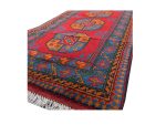 Stunning Hand-knotted Afghan Kunduz Wool Runner 207 x 82 cm - Image 4