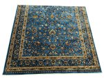 Turkish Persian Design Carpet 400x300cm - Blue Beige Living Room Rug - Image 5