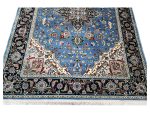 Fine Persian Machine-Made Blue Heriz Carpet – 225x160cm - Image 5