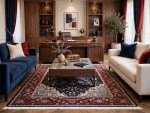 Navy Heriz Carpet