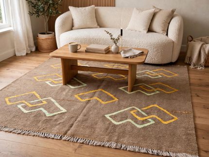 Modern Brown Kilim