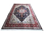 Extra Large Persian Machine-Made Navy Heriz Carpet – 400x300cm - Image 3