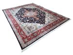 Extra Large Persian Machine-Made Navy Heriz Carpet – 400x300cm - Image 4