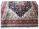 Extra Large Persian Machine-Made Navy Heriz Carpet – 400x300cm - Image 5