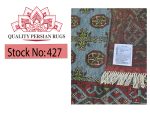 Beautiful Blue Hand-knotted Afghan Kunduz Wool Runner 397 x 80  cm - Image 6