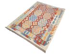 Gorgeous Afghan Wool Kilim – Handwoven Rug 202 x 152 CM - Image 4